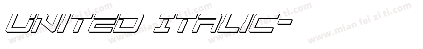 United Italic字体转换